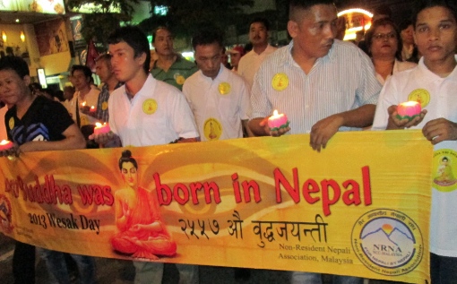 Nepali Migrant Wesak Day Buddha Lumbini Nepal 3