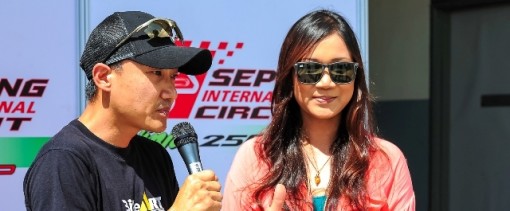 Bikeart CEO Steven Ong being interviewed by TV1 on the SIC Ninja 250R Cup