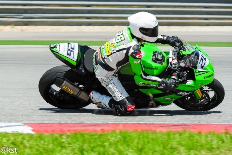 Fuad (No 26) on the track in Sepang International Circuit
