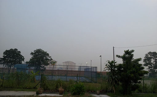 Air condition seems improved after rain in Taman Mount Austin (6:00pm). Photo by Goh Siew Mei.