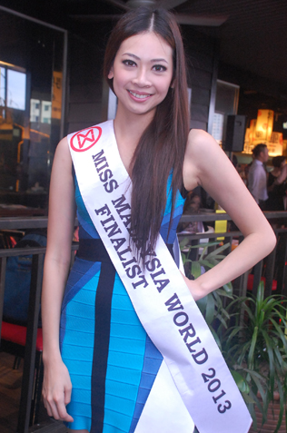 Miss World Malaysia 2013 finalist Kim Low