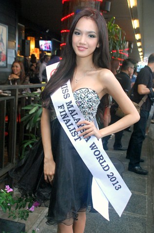 Miss World Malaysia 2013 finalist Kim Low