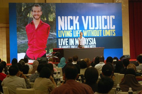 Nick Vujicic live in Malaysia