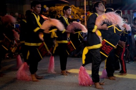 Kuda Kepang and Indian Drummers Malaysia Day Leornado's Jalan Bangkung 1