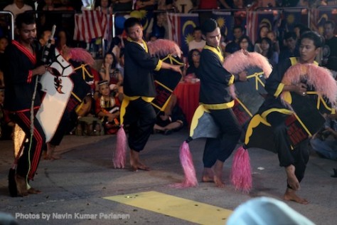 Kuda Kepang and Indian Drummers Malaysia Day Leornado's Jalan Bangkung 17