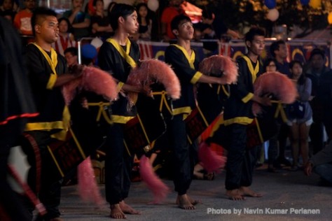 Kuda Kepang and Indian Drummers Malaysia Day Leornado's Jalan Bangkung 2