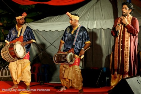 Kuda Kepang and Indian Drummers Malaysia Day Leornado's Jalan Bangkung 7