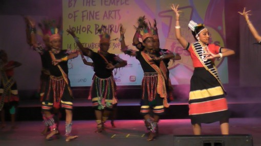 The TFA students performing Bhill dance.
