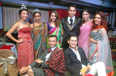 (Back row L-R) Jade Park, Menaga Dolmayan, Jasveer Sandhu, Raj Aria, Sharmisttha Yoogan and Nithya RV