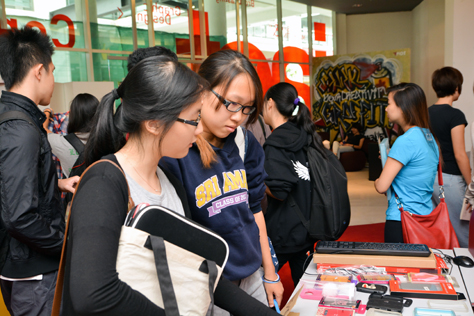 Students at IACT College PJ charity garage sale