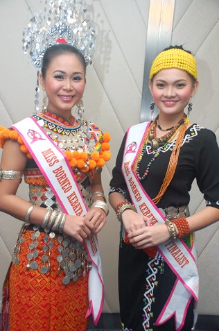Erlin Christopher (left) and Cherish Supang Matius
