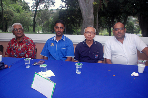 (L-R) Rejendran, Shaik Zaiful Nizam Shaik Mansoor, Kong Poh Heon and Jeyaseelen