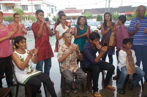Residents enjoy the fun at  Deepavali Tea Pary