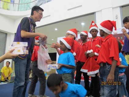 More gifts for the children were handed out  