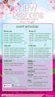 A New Beginning Event Schedule (2)