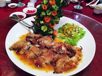 Pei Pah Chicken in Orange Salsa Sauce