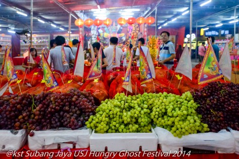 Fruit offerings for the Hungry Ghosts