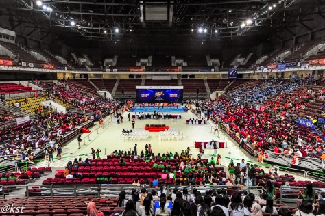 Overview of the Putra Indoor Stadium at Bukit Jalil