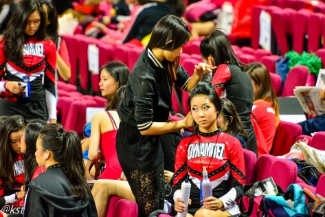 Some of the teams even brought along thier own hair stylists and make up artist