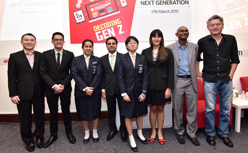At the Decoding Gen Z Event (L-R) Patrick Ng, Ahmad Mustaqim bin Nordin, Jacinta Jea Ling, Rohit Sharma, Moh Shu Jenn, Ruby Wong Chui Yee, Roshan Thiran and Pete Teo