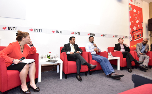 Discussion on the Gen Z Survey Findings (L-R) Freda Liu (Moderator), Rohit Sharma (INTI), Sajith Sivanandan (Google Malaysia), Patrick Ng (PwC Malaysia) and  Roshan Thiran (Leaderonomics)