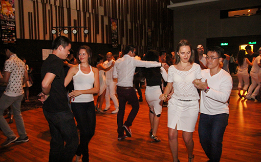 Participants enjoyed at the social dance after the party (Photo courtesy of Gomagan)