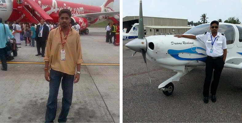 The inspirational story of  Kugan who joined Air Asia as an office boy and has become a first officer August last year