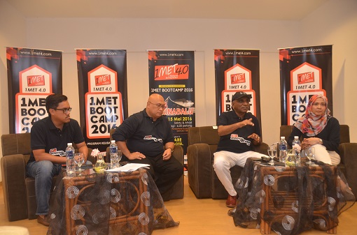 Press conference (left to right Zahrain, Aminuddin, TS Irwan and Nadira)