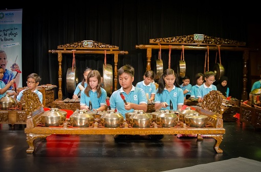 The young gamelan ensemble of Nexus International School Putrajaya showcasing their talents Nexus is one of the few schools in Malaysia that teaches and has a team of Gamelan performers