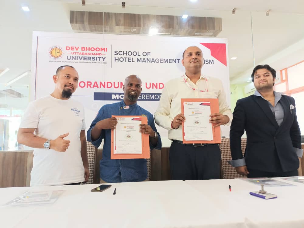 Malaysian Chef, Ricky Narayanan signs MOU with Uttarakhand University