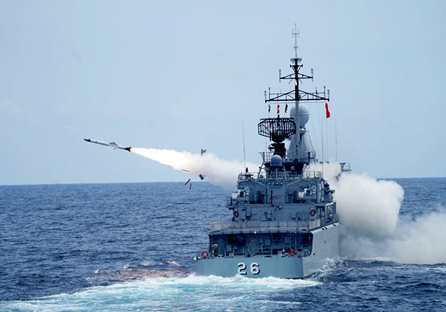 Royal Malaysian Navy fires first missile outside country