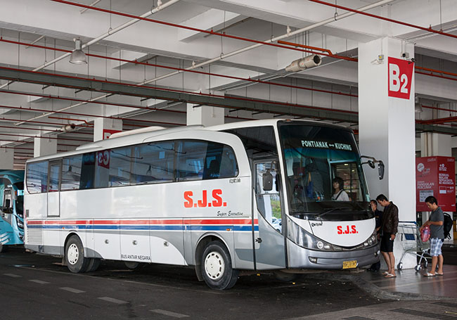 Kuching - Pontianak bus service 