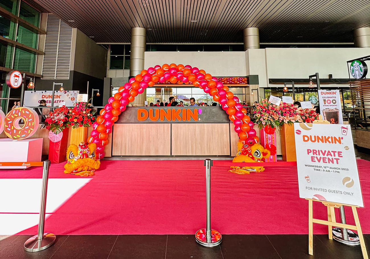 Dunkin' hits its 100th in Kota Kinabalu 