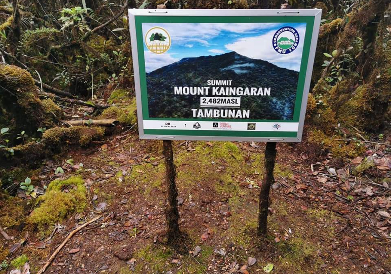 Mount Sinsing is the third tallest mountain in Malaysia