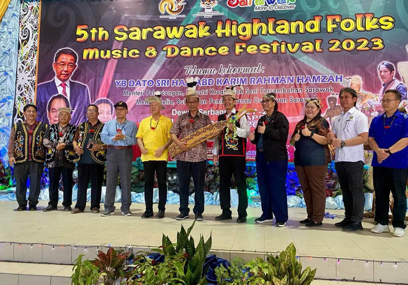 Orang Ulu performances featured in Long Bedian for the fifth Sarawak Highland Folk Music and Dance Festival