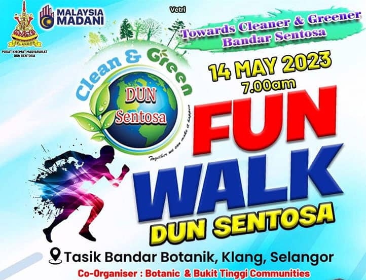 Sentosa Fun Walk event at Tasik Bandar Botanik