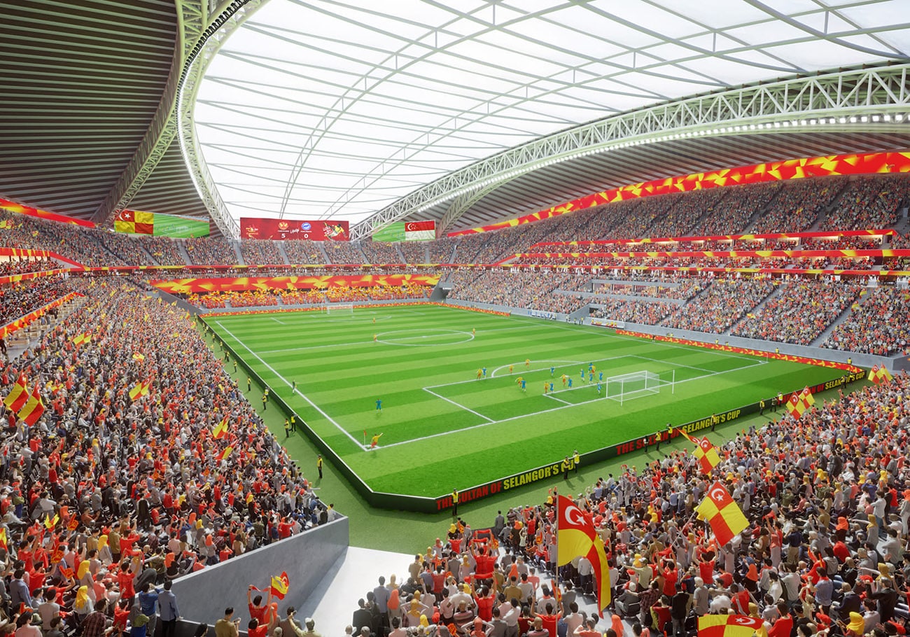 The new ultra modern Shah Alam stadium set enthralled the sports fan in Selangor.