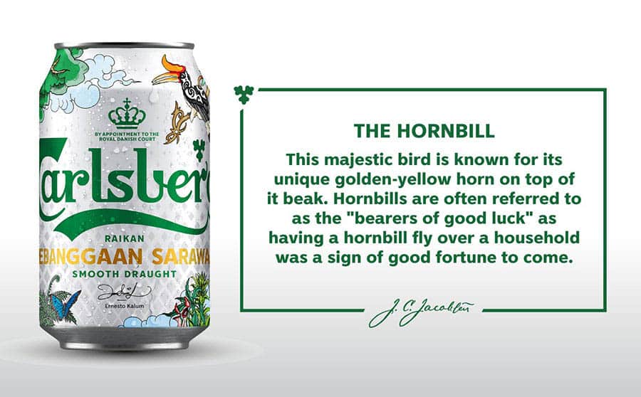 Carlsberg special-edition packaging for Sabah and Sarawak