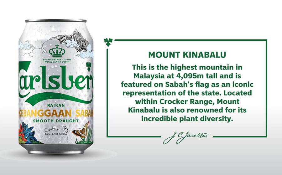 Carlsberg special-edition packaging for Sabah and Sarawak