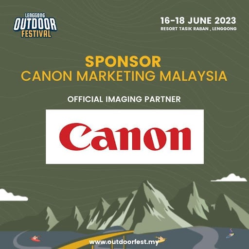 Canon partners with Outdoor Festival 2023 at Lenggong