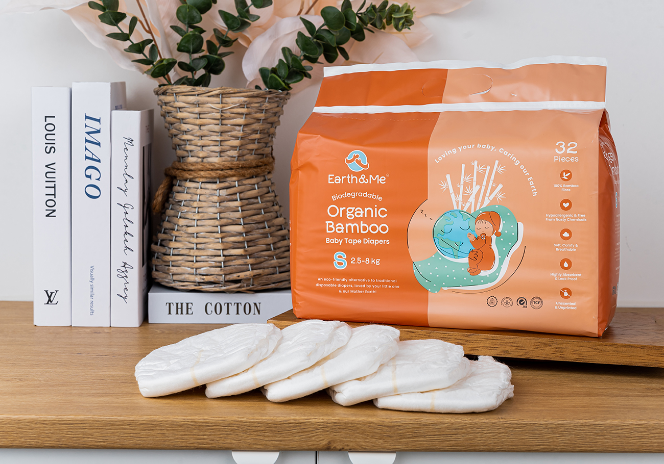 Earth & Me introduces Biodegradable Bamboo Diapers