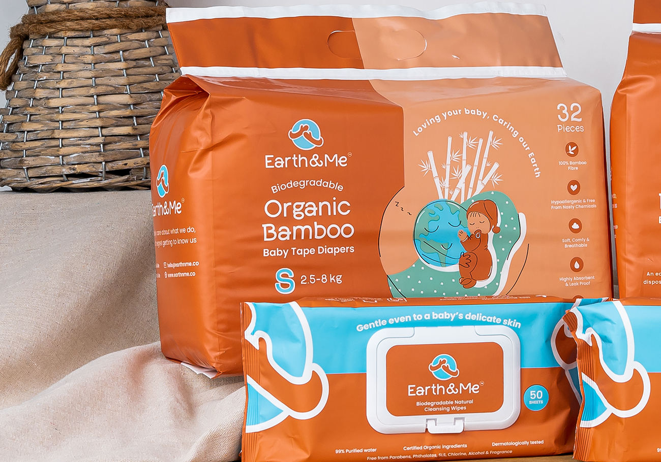 Earth & Me introduces Biodegradable Bamboo Diapers