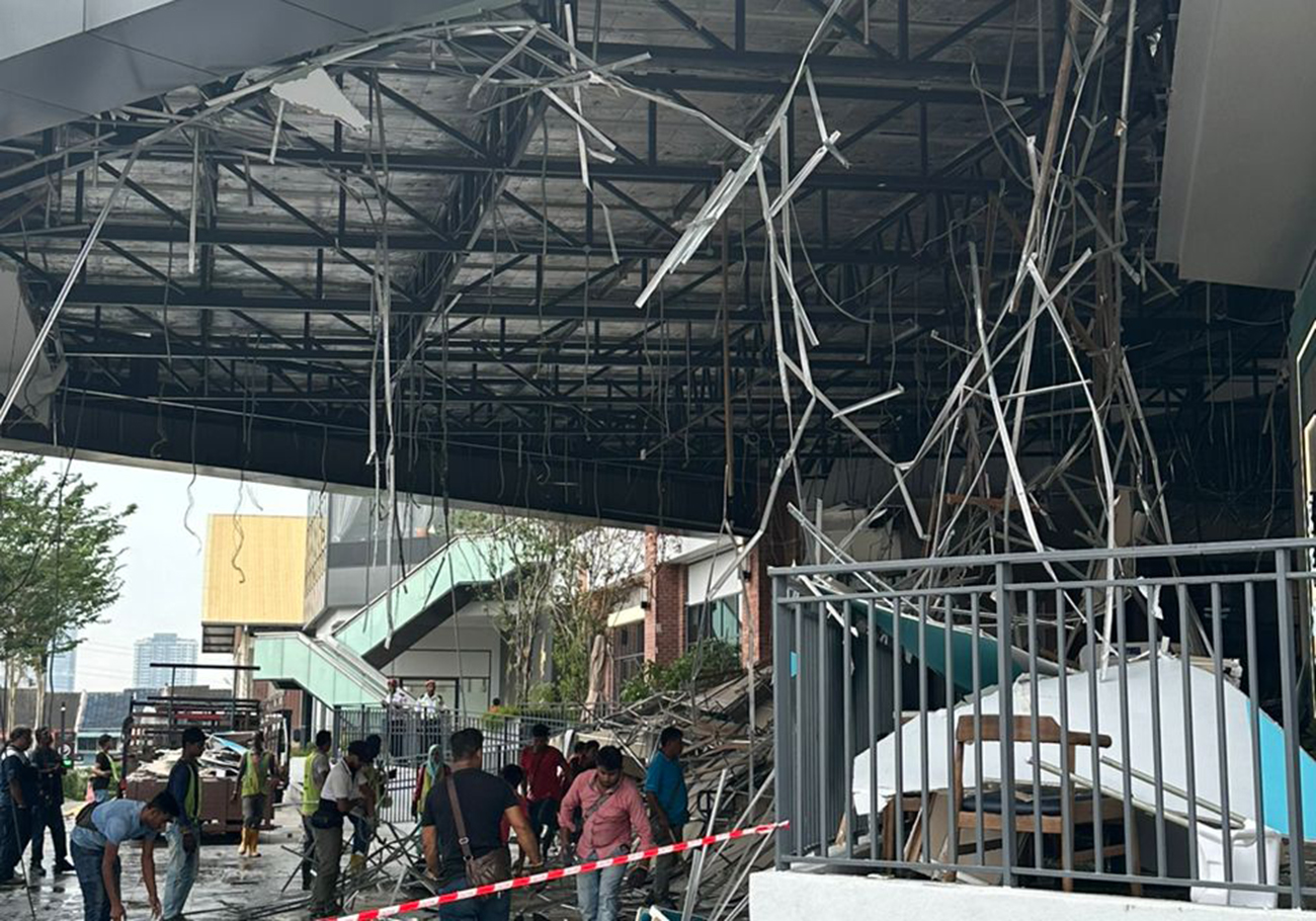 Megah Rise Mall: Ceiling collapse injures three 