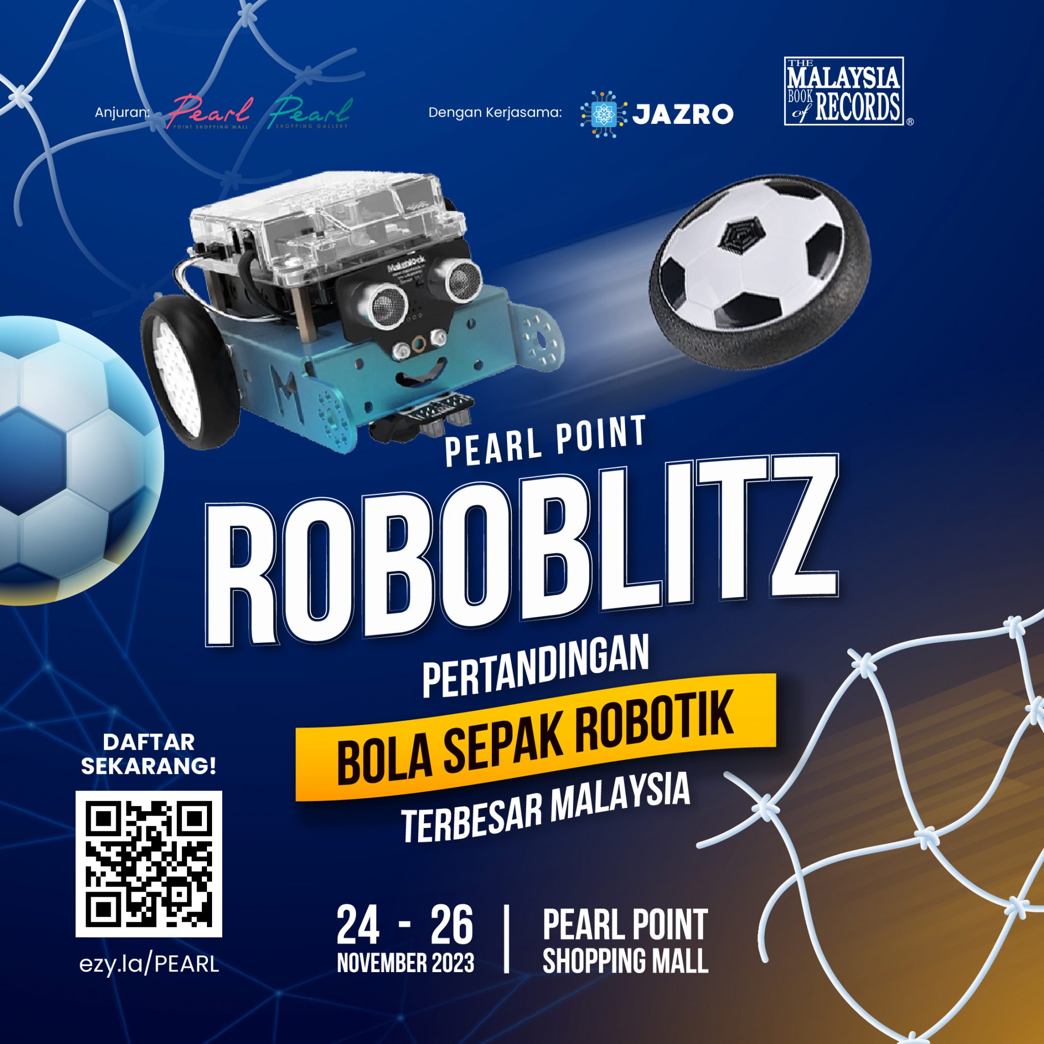 JAZRO and Pearl Point Shopping Mall host RoboBlitz soccer
