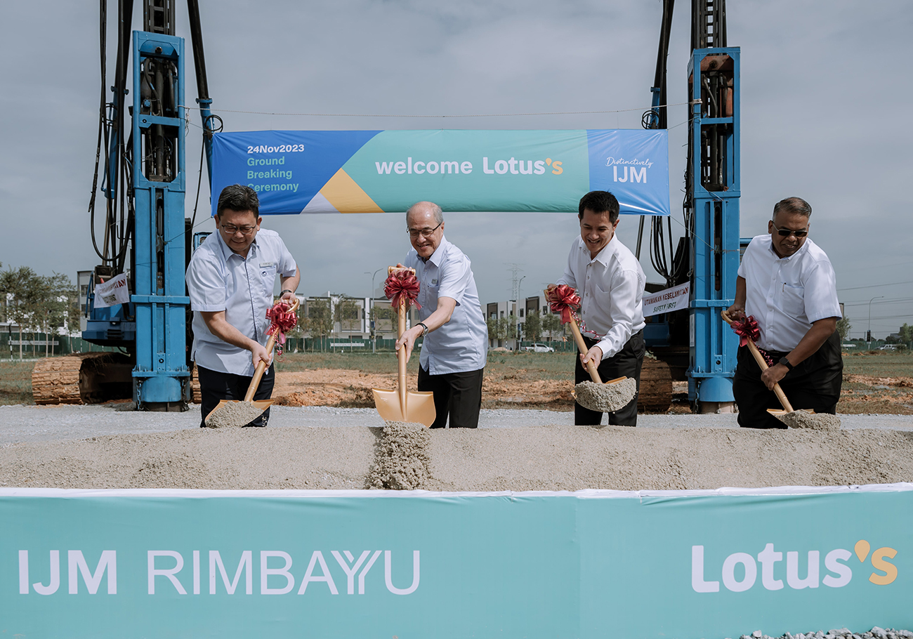 Lotus’s Hypermarket breaks ground at IJM Rimbayu