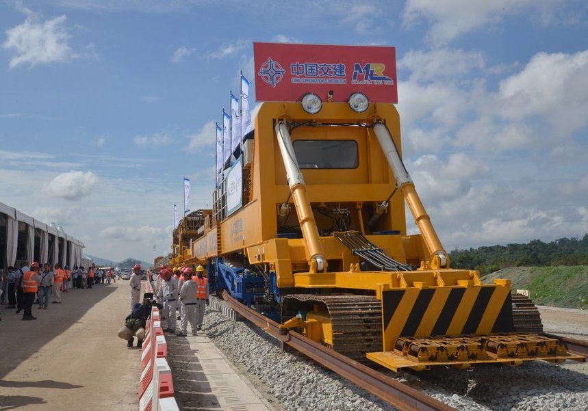 ECRL: Agong inaugurates first track installation