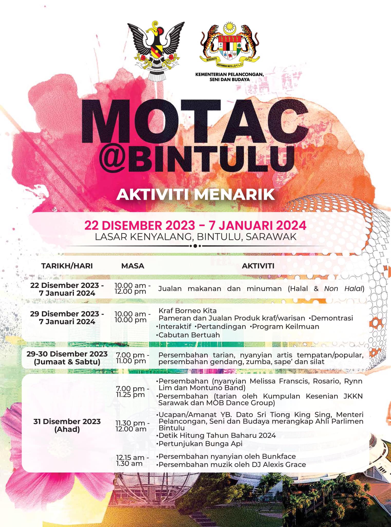 MOTAC@Bintulu showcases Sarawak's unique charm