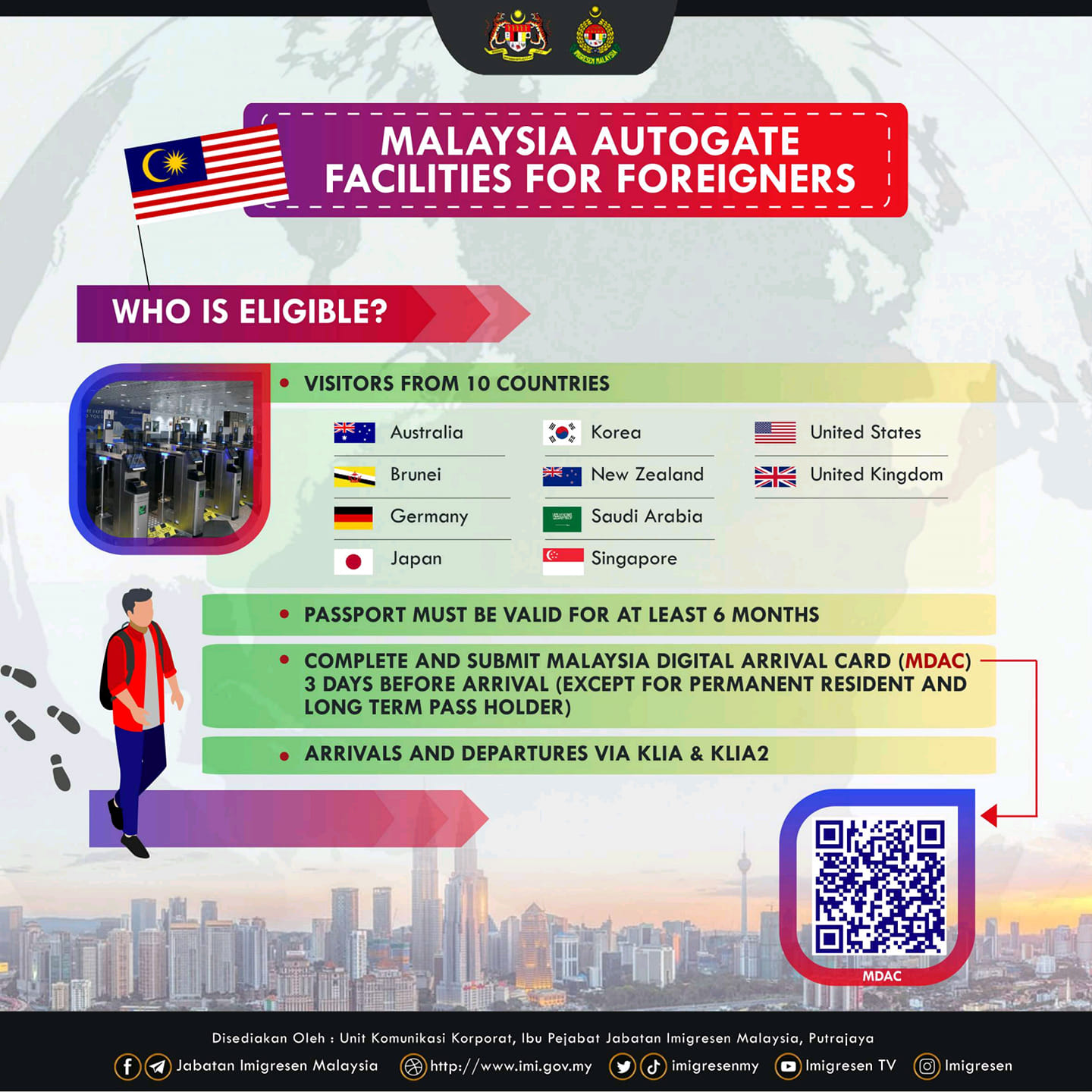 Malaysia implements MDAC for foreign travellers
