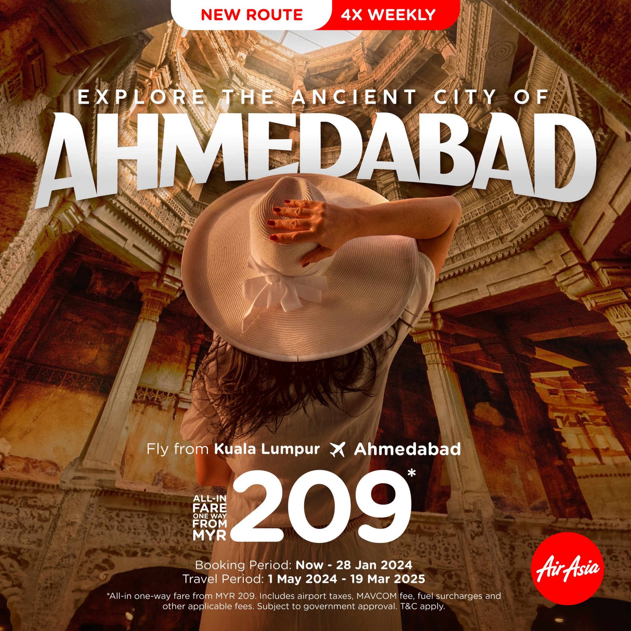 New gateway to India: AirAsia flies direct to Ahmedabad