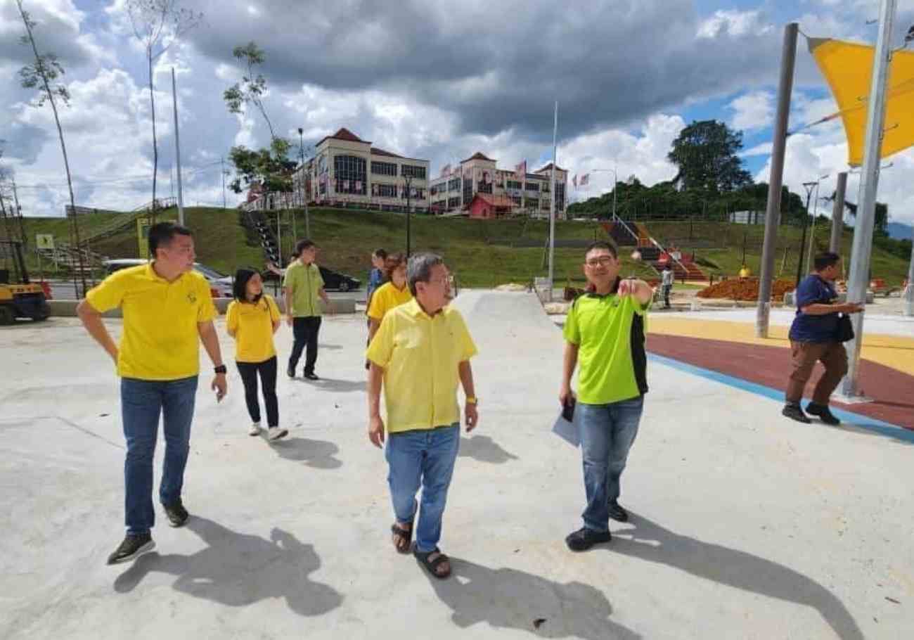 Batu Kawa Riverbank Park Phase 3 nearing completion